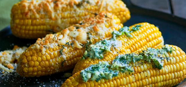 Corn with Emborg Parmegiano Reggiano and Herbs